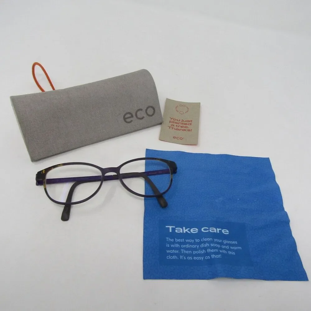 ECO by MODO Volgo 2 Biobased Eyeglass Frames Purple Tortoise Fade 51-15-135